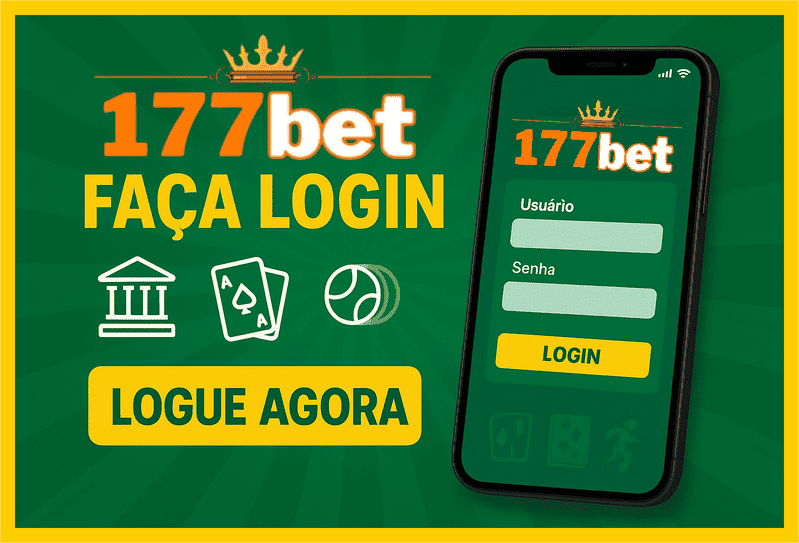 Imagem destacando login seguro na 177BET para novos usuários